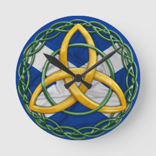 Celtic Trinity Knot Runde Wanduhr