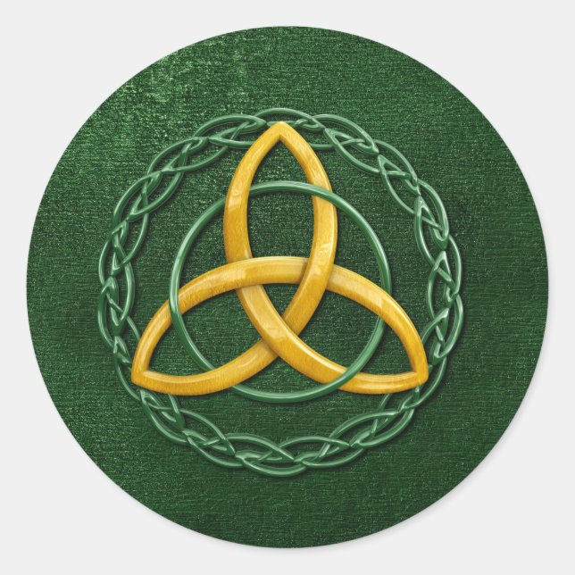 Celtic Trinity Knot Runder Aufkleber (Vorderseite)