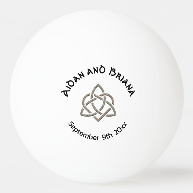 Celtic Trinity Knot Symbol Tischtennisball (Vorderseite)