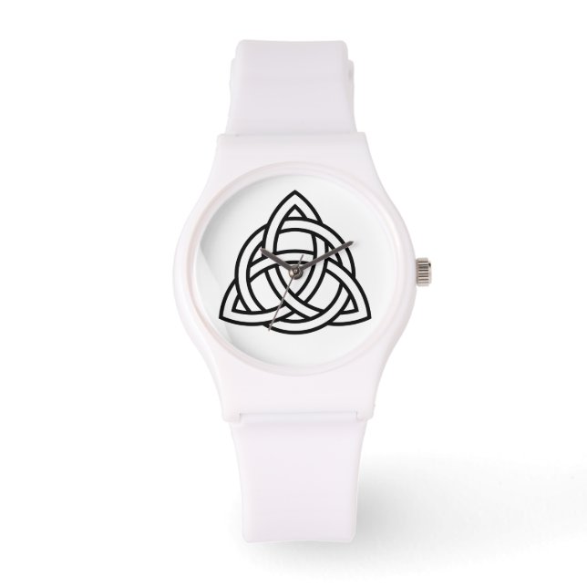 Celtic Trinity Knot Triquetra Symbol Armbanduhr (Vorderseite)