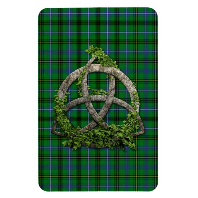 Celtic Trinity Knot und Clan Henderson Tartan Magnet (Vertikal)