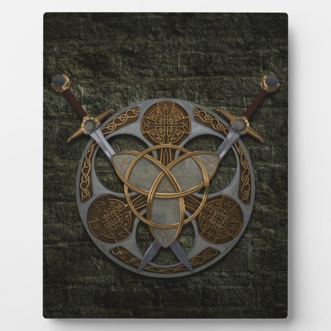 Celtic Trinity Shield Fotoplatte (Vorderseite)
