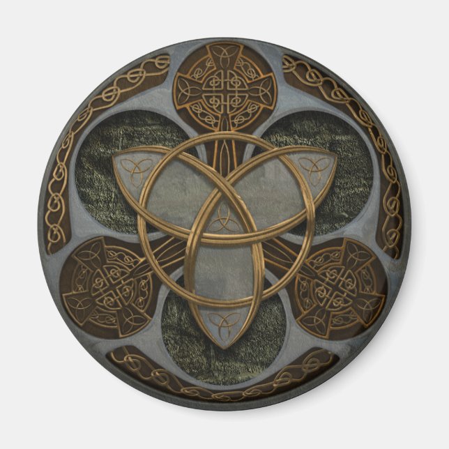 Celtic Trinity Shield Magnet (Vorne)