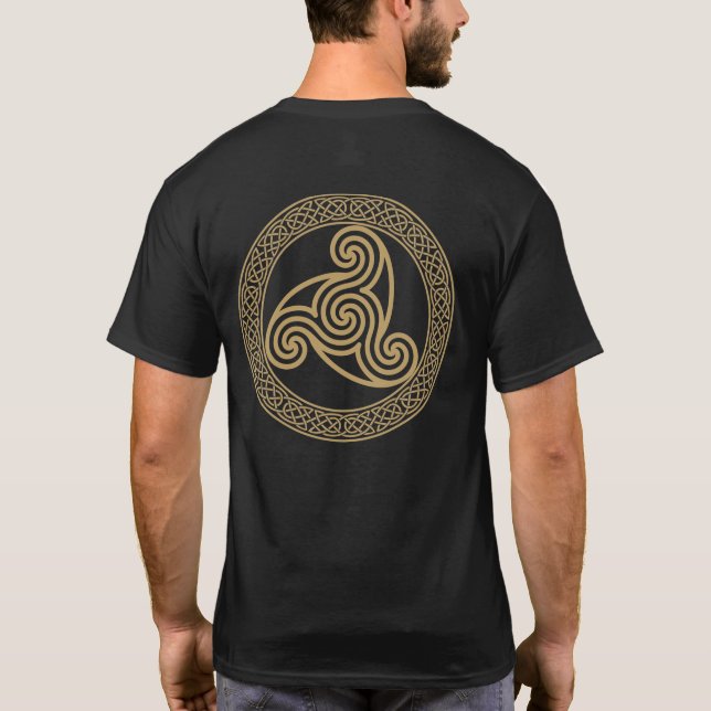 Celtic Triple Spiral T-Shirt (Rückseite)