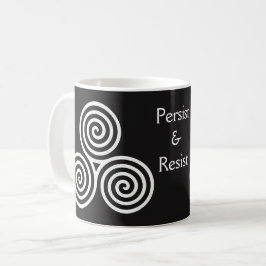 Celtic Triple Spiralkaffee Tasse