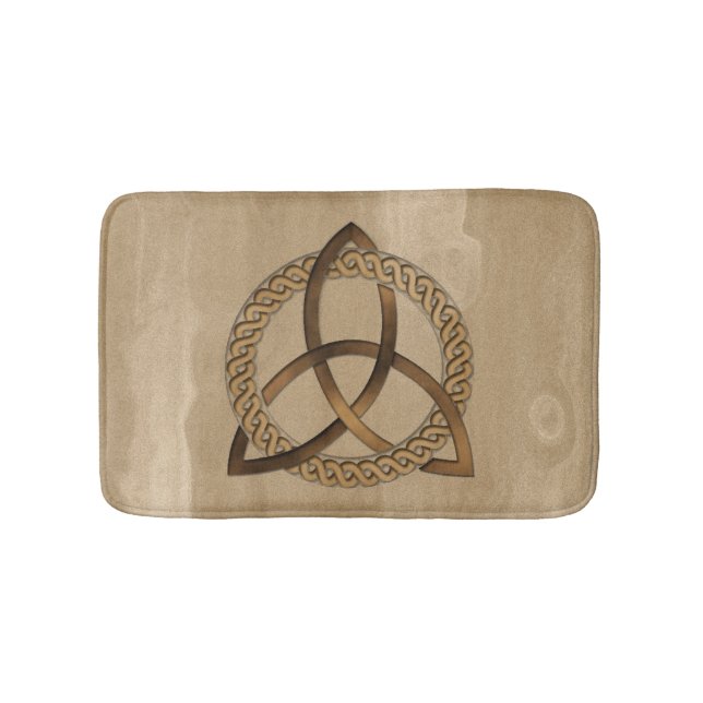 Celtic Triquetra Trinity Bath Mat Badematte (Vorderseite)