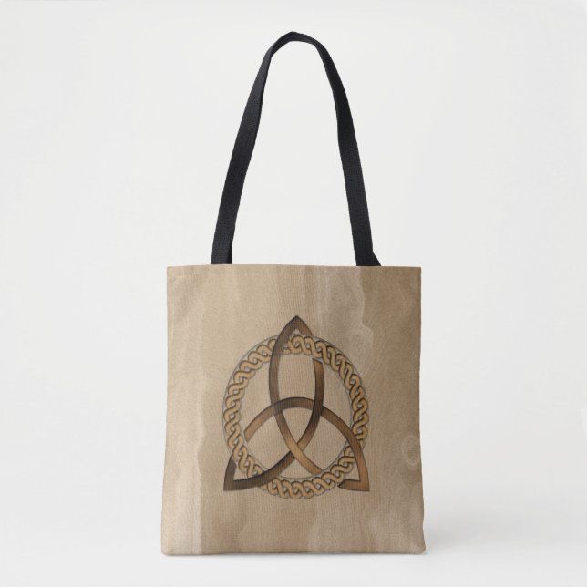 Celtic Triquetra Trinity kennt sich über die Print Tasche (Vorderseite)