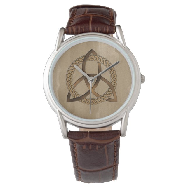 Celtic Triquetra Trinity Knot Armbanduhr (Vorderseite)