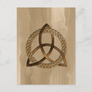 Celtic Triquetra Trinity Knot Postcard Postkarte