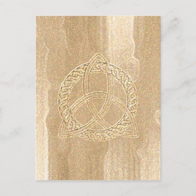 Celtic Triquetra Trinity Knot Postcard Postkarte (Vorderseite)