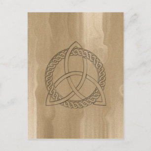 Celtic Triquetra Trinity Knot Postcard Postkarte