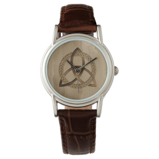 Celtic Triquetra Trinity Knot Women's Watch Armbanduhr (Vorderseite)