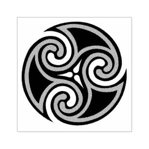 Celtic Triskele Ornament Gummistempel