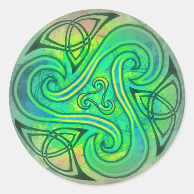 Celtic Triskele Sticker (Vorderseite)