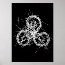 Celtic triskele - Triple Spiralsymbol Poster