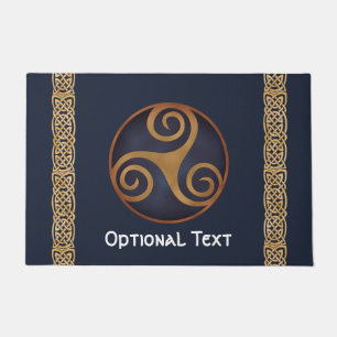 Celtic Triskelion (blau) Custom Fußmatte