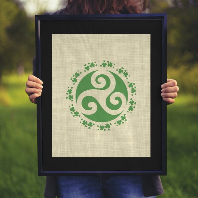 Celtic Triskelion & Kleeblatts Poster (Von Creator hochgeladen)