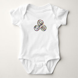 Celtic Triskelion Stärke Baby Strampler