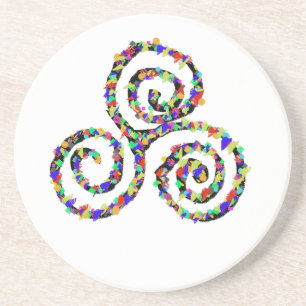 Celtic Triskelion Stärke Getränkeuntersetzer