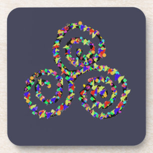 Celtic Triskelion Stärke Getränkeuntersetzer
