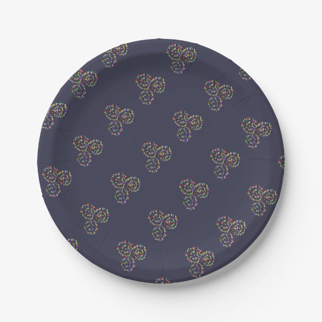 Celtic Triskelion Stärke Pappteller (Vorderseite)