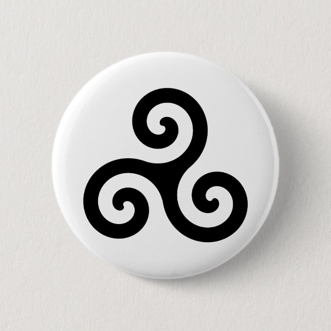 Celtic Triskelion Symbol Button (Vorderseite)