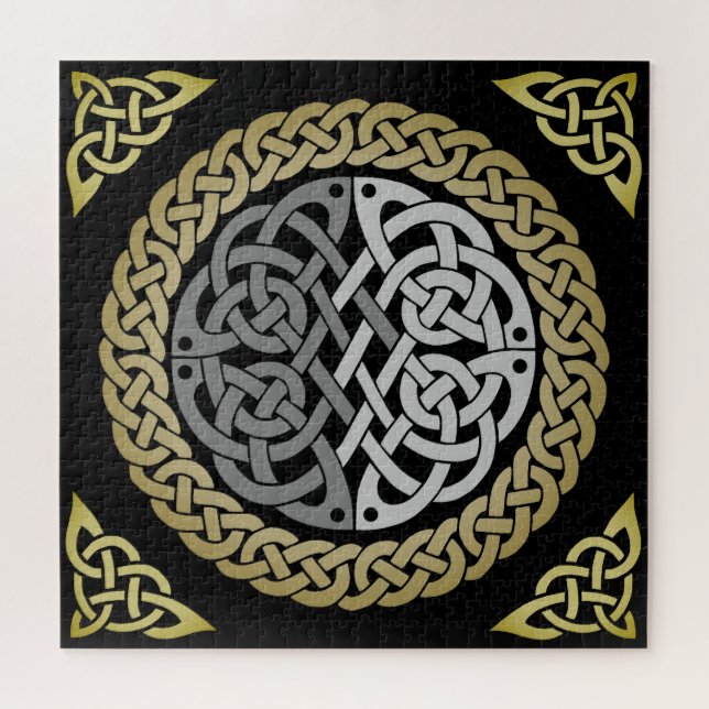 Celtic/viking circle geflochtenes Knoten Silber un (Horizontal)