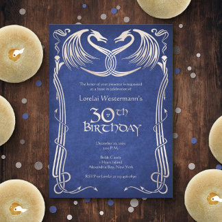 Celtic Viking Dragon 30. Geburtstag Einladung