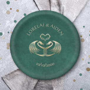 Celtic Viking Dragon Wedding Pappteller