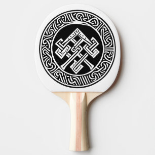 Celtic & Viking Inspiriert Art Ping Pong Paddle Tischtennis Schläger