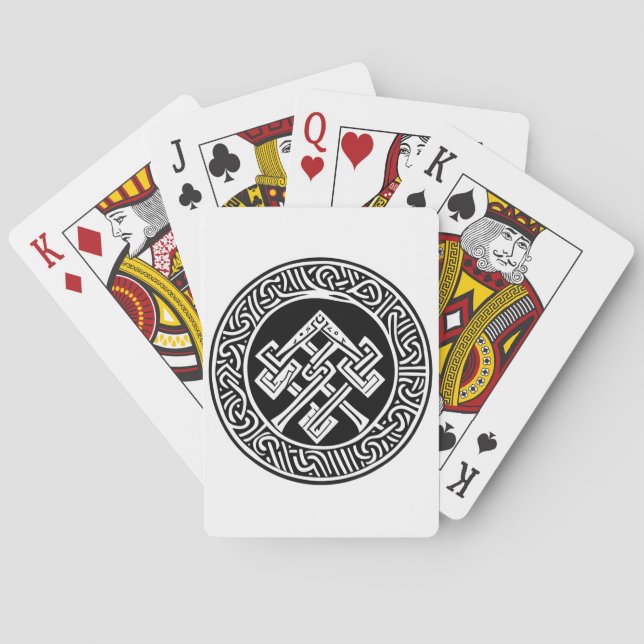 Celtic & Viking Inspiriert Art Playing Cards Spielkarten (Rückseite)