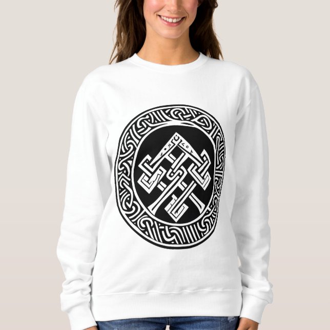 Celtic & Viking Inspiriert Art Sweatshirt (Vorderseite)
