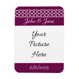 Celtic Weave Hearts in Wine Rett-the-Date Magnet