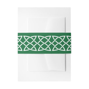 Celtic Weave Hearve in Green Invitation Bly Band