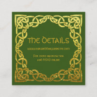 Celtic Wedding Green | Imitate Gold Details Websit