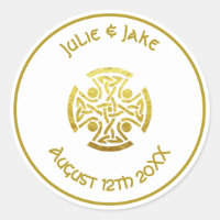 Celtic Wedding Imitate Gold Celtic Knot Cross