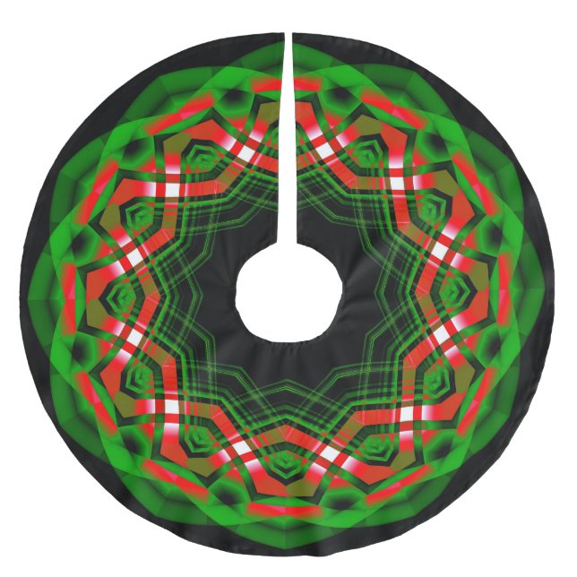 Celtic Weihnachten Festival Polyester Weihnachtsbaumdecke (Vorderseite)