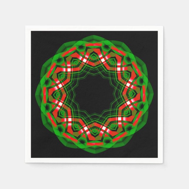 Celtic Weihnachten Festival Serviette (Vorderseite)