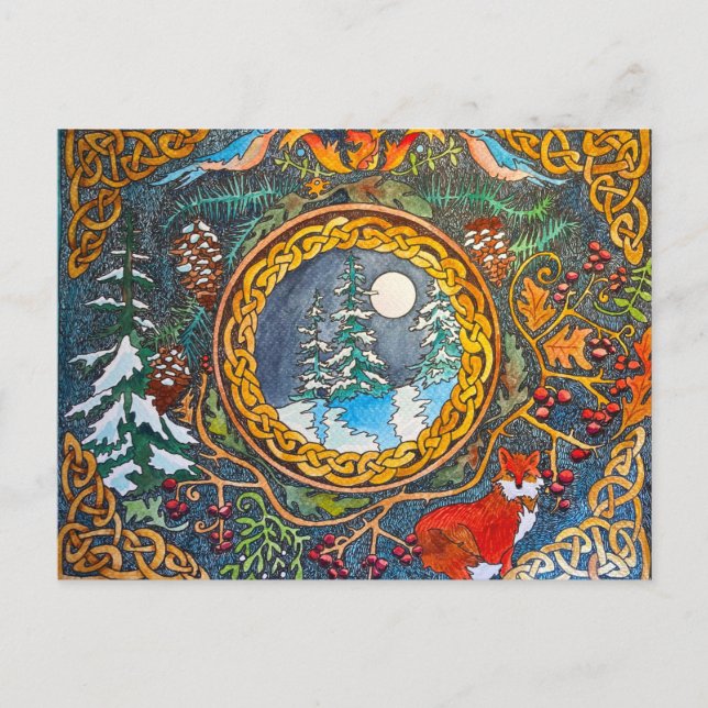 Celtic Winter Postkarte (Vorderseite)