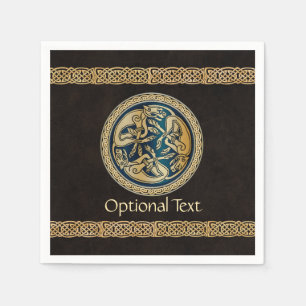 Celtic Wolf Knüpfarbeit Triad Serviette