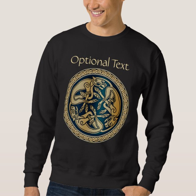 Celtic Wolf Knüpfarbeit Trial Sweatshirt (Vorderseite)
