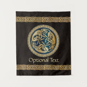 Celtic Wolf Knüpfarbeit Trial Wandteppich