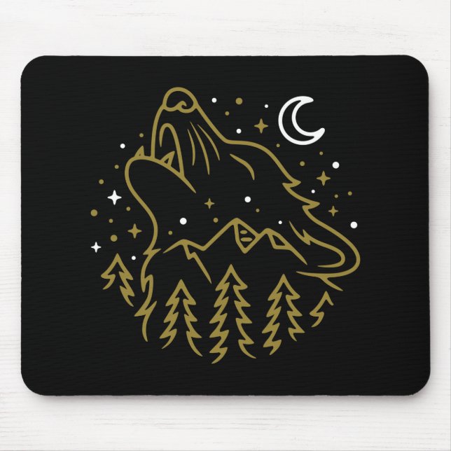 Celtic Wolf Mousepad (Vorne)