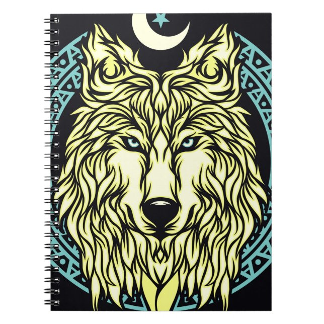 Celtic Wolf Notizblock (Vorderseite)