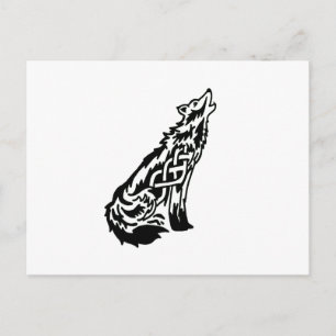 Celtic Wolf Postkarte