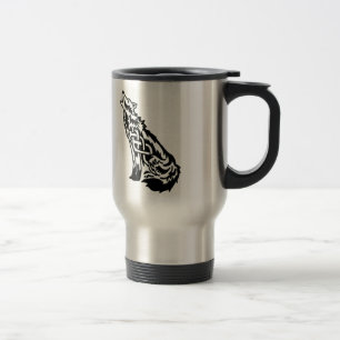 Celtic Wolf Travel Mug Reisebecher