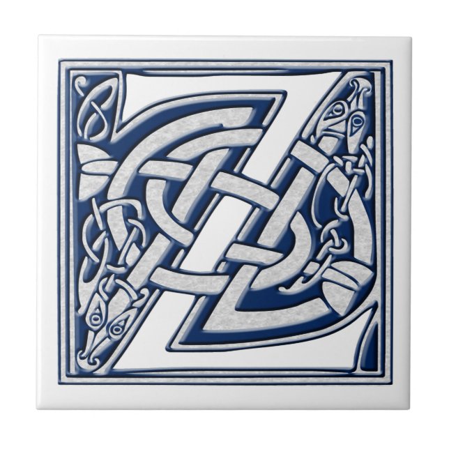 Celtic Z Monogram Fliese (Vorderseite)
