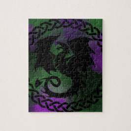 CelticCircleDragonPurpleGreen