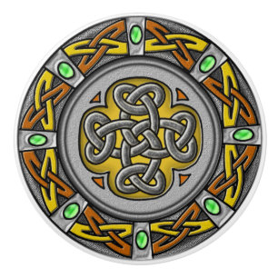 Celticknoten digitalisiertes Bild des Stahls, des Keramikknauf