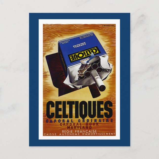 Celtiques Zigaretten Postkarte (Vorderseite)